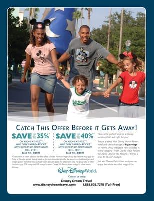 Visit our website www.disneydreamtravel.com for more great offers!