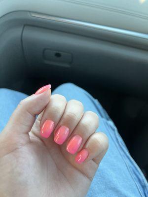 Ombré gel manicure