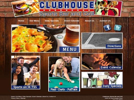 Restaurant small business website design.