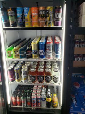 Some single cans on display!