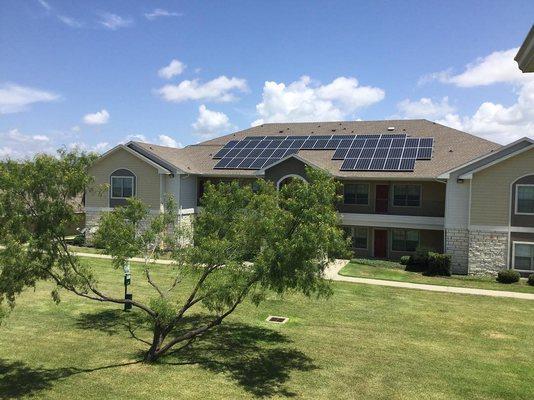 Pavilions at NorthShore Apartment Complex Solar Installation