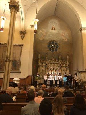 5 October 2018 -- inside Trinity Ohio City Church for a special gospel choir concert.