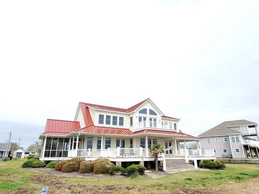 Aluminum Standing seam metal roof Installed in Harkers Island NC!