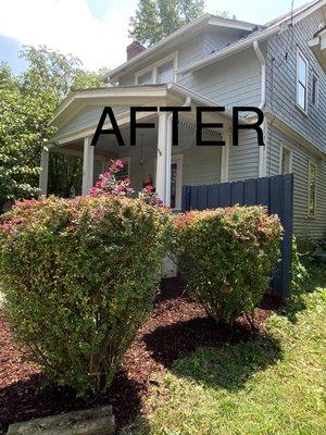 Landscaping After photo