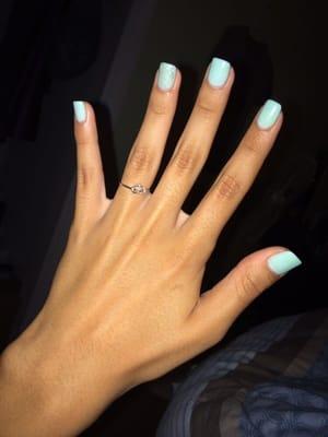 Mint Gel Nails