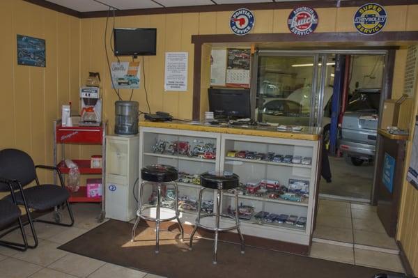 The waiting area in Flint.