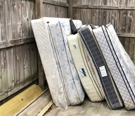 We take used mattresses, big or small.