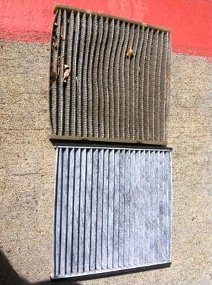 And this is why you change you air cabin filter.