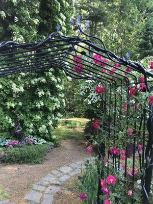 View upon entering. Notice the beautiful metal work.