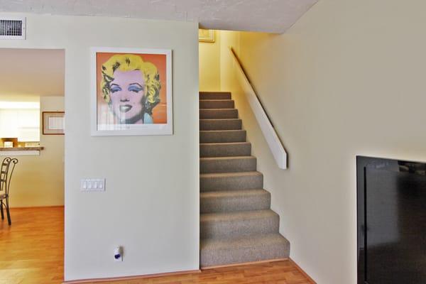 Internal stairs to the master bedroom