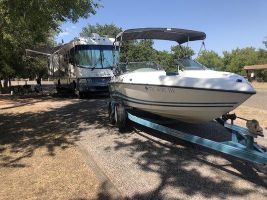 Boat and motorhome