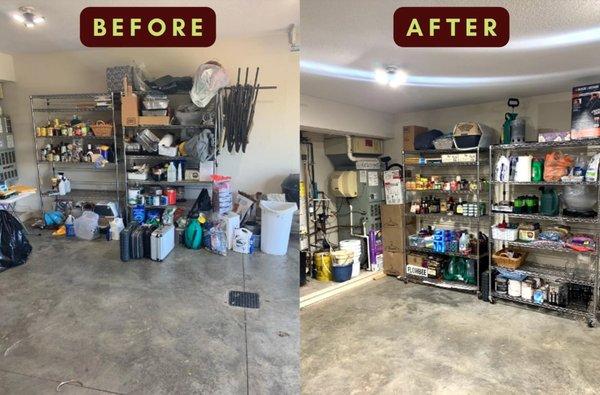 Garages can get cluttered fast, contact us and we'll fix it!