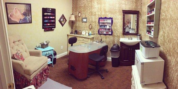 Our relaxing nail room