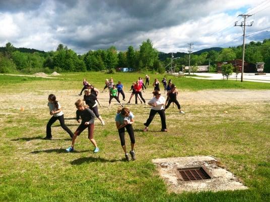 Killington's 9am class shuffling away!