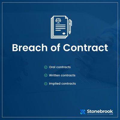 Stonebrook Law Fresno handles breach of employment contract claims.