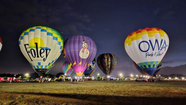 Gulf Coast Hot Air Balloon Festival, a South Baldwin Chamber of Commerce Event, on the grounds at OWA Parks & Resort.