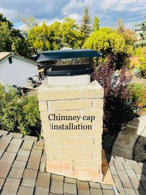 New chimney cap installed...