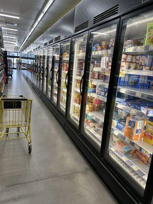 Long fridge/freezer aisle