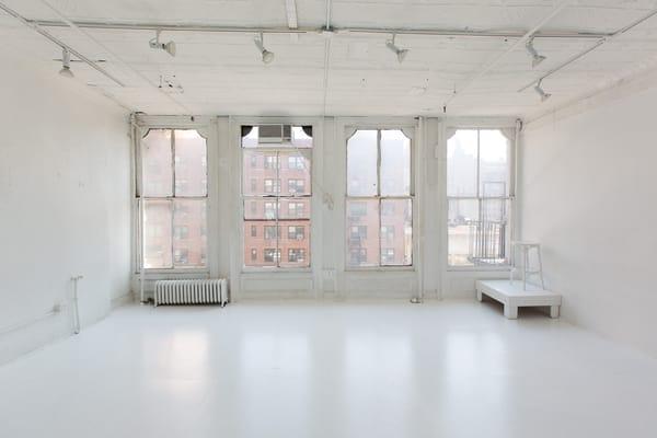 Studio D - North facing windows. Tons of natural light. 23x17.  $30/hr rehearsal rate $40/hr photography rate $45/hr video shoots