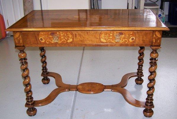 Antique Turned-Leg Desk refurbished by The Wood Doctor