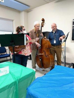 Music at "A Day Out" Respite program. A Day Out provides socialization and community for individuals with early to mid-stage memory loss.