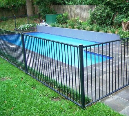 POOL SAFETY FENCE: "ALUMINUM 2 RAIL POOL CODE"