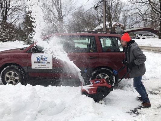 Working hard to keep you safe and your driveway clear!