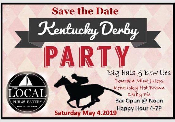 2019 #local Kentucky Derby  Viewing Party