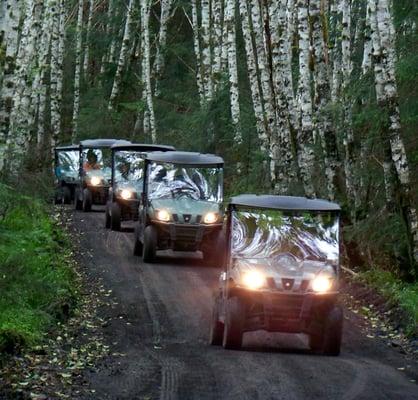 ATV riding in the Tongass National Forest.