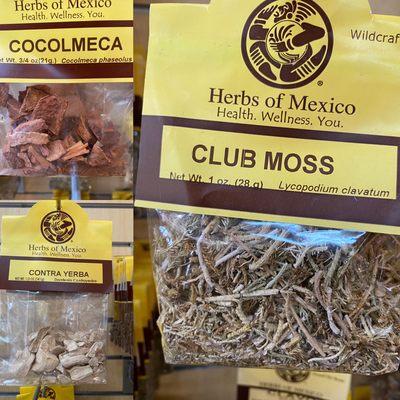 Herbs of the day: cocolmeca clubmoss contrayerba