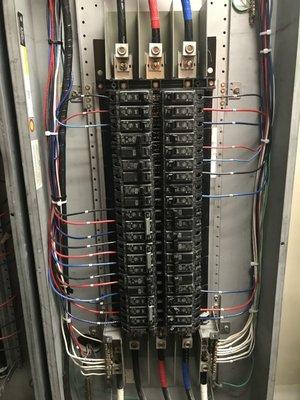 Added electrical panel to a business