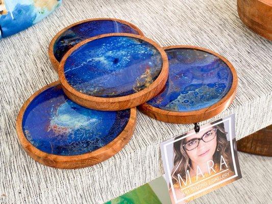 Functional Art Pieces Designed by Artist Mara Torres Coasters