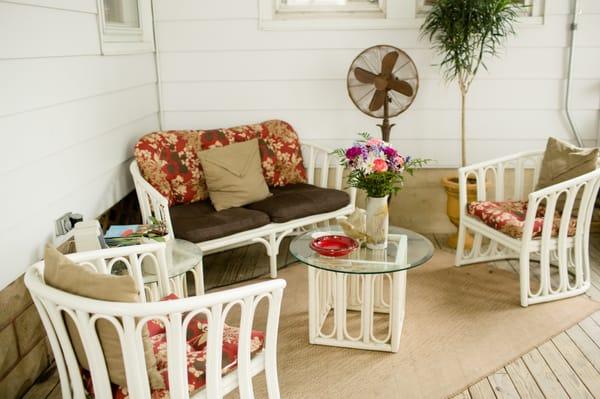 Our large covered deck.