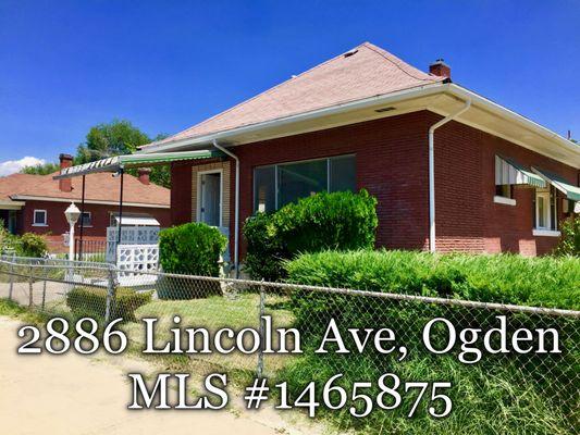 SOLD - 2886 Lincoln Ave, Ogden