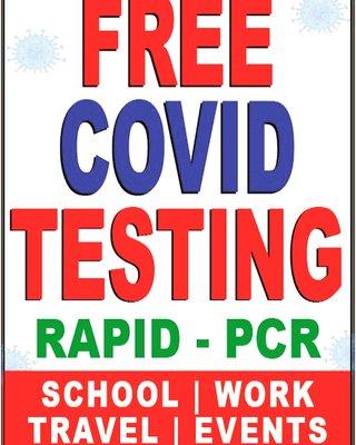 FREE RAPID AND PCR TESTING