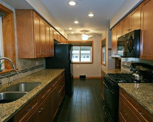 Extended galley Kitchen designed by our Keri P