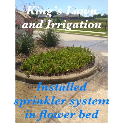 Installed sprinkler system