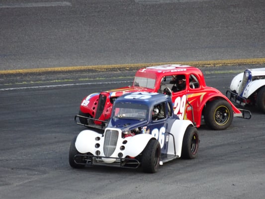 Legends cars at Wall Stadium Speedway