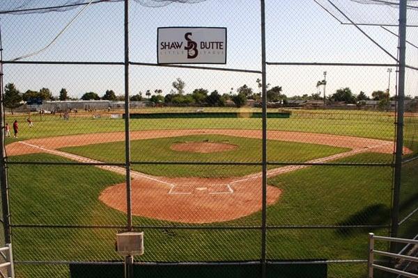 Shaw Butte Little League Majors field