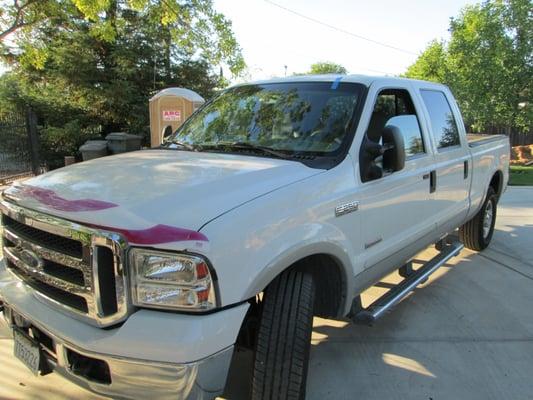 New Ford windshield with Super Duty Logo