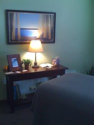 One of our cozy treatment rooms