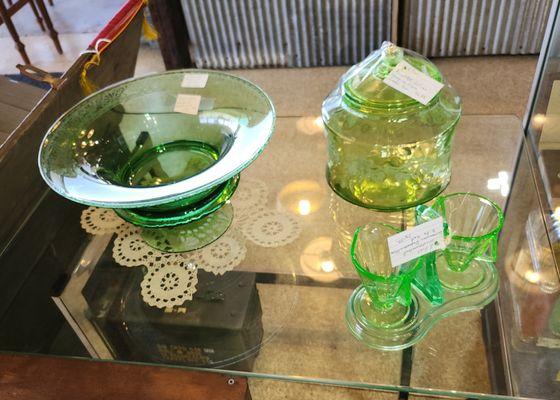 Green Uranium Glass