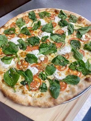 New York White with Tomato and Spinach