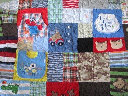 Baby Clothes Quilt