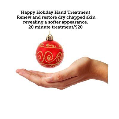 Add this smooth hand spa treatment for dry hands to your existing appointment or as a stand alone treatment.