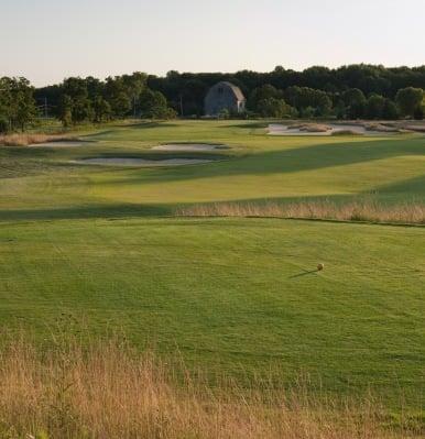 #13 from the tee looking out over the hole