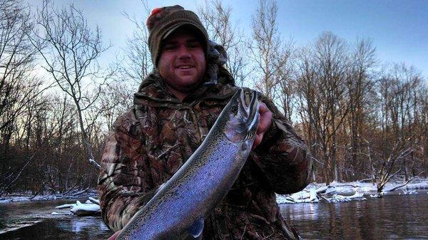 Fishing Trout at Salmon River