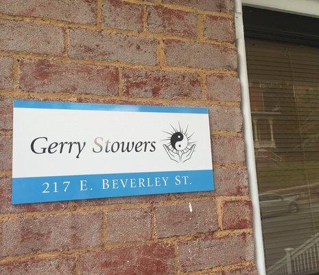 Outside signage on Building and Gerry's logo