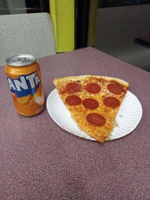 Pizza and soda