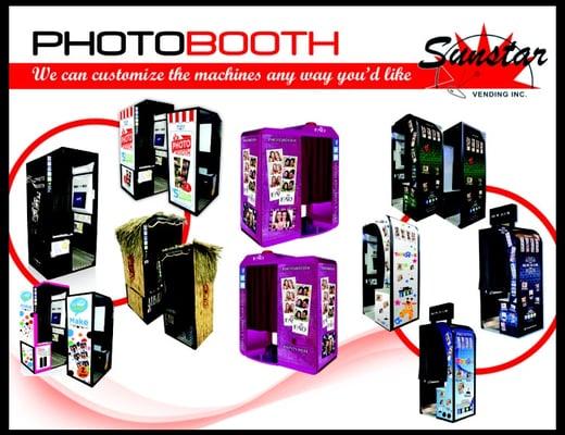 Photo Booths. Social Media Enabled. No Cost to your establishment. Revenue Share. We do custom work.